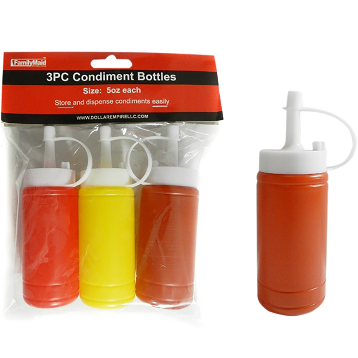 3pcs condiment bottle 24/96/c | AJ Wholesale Distributors, Inc.