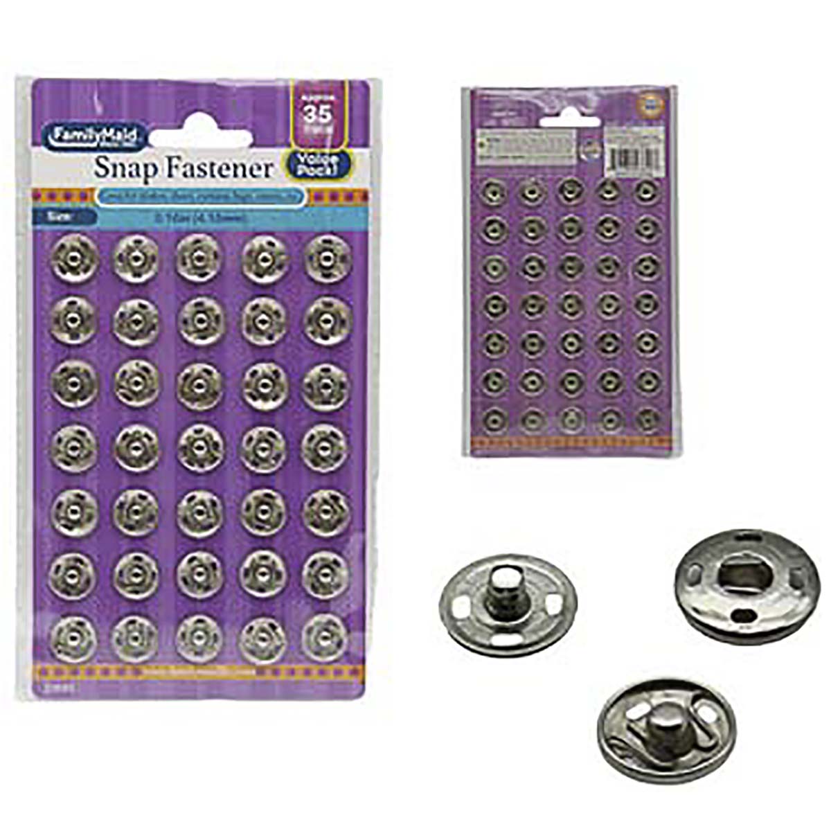 35PC SNAP FASTENER 288/C | AJ Wholesale Distributors, Inc.