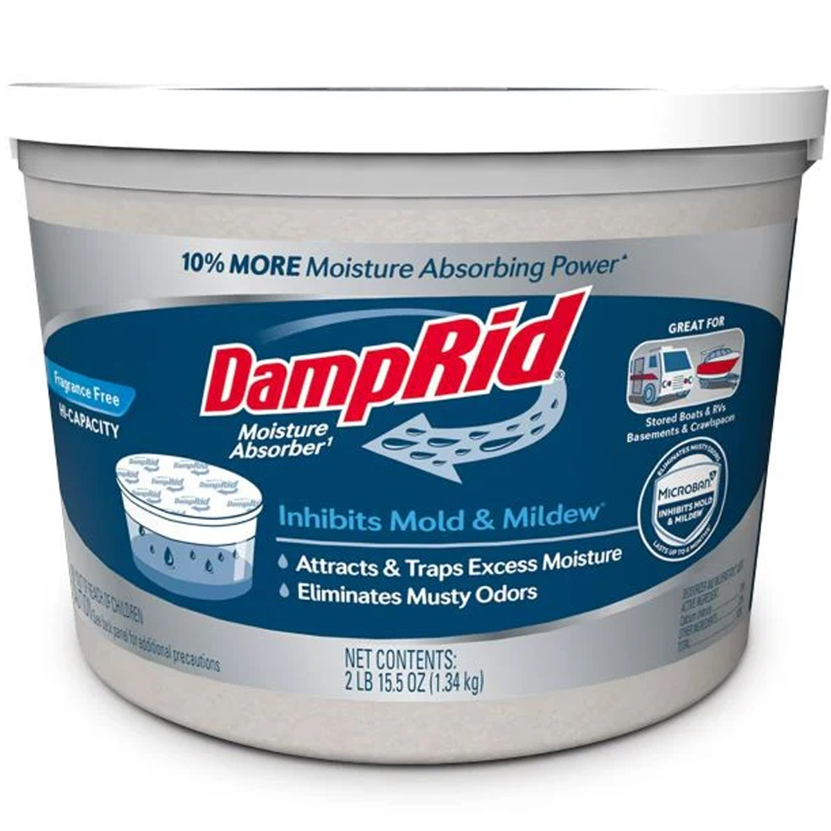 32-OZ DAMPRID MOISTURE ABSORBER TUB 2/C | AJ Wholesale Distributors, Inc.