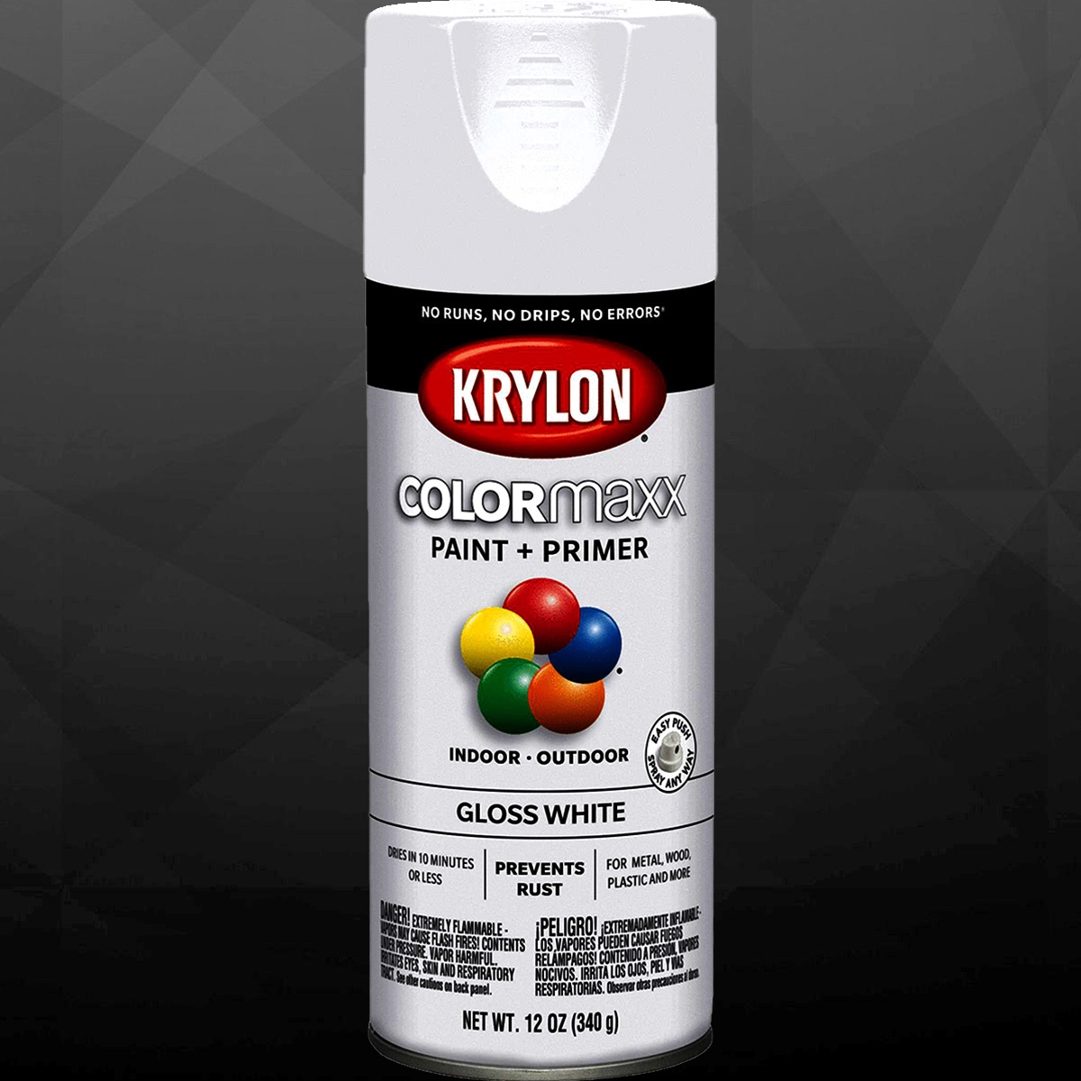 12 OZ KRYLON PAINT WHITE 12/C 12 OZ KRYLO | AJ Wholesale Distributors, Inc.
