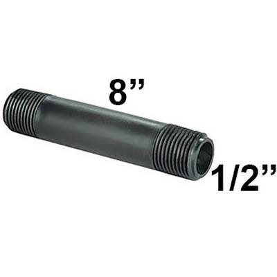 1/2 X8' MNPT PVC RISER 50/C | AJ Wholesale Distributors, Inc.