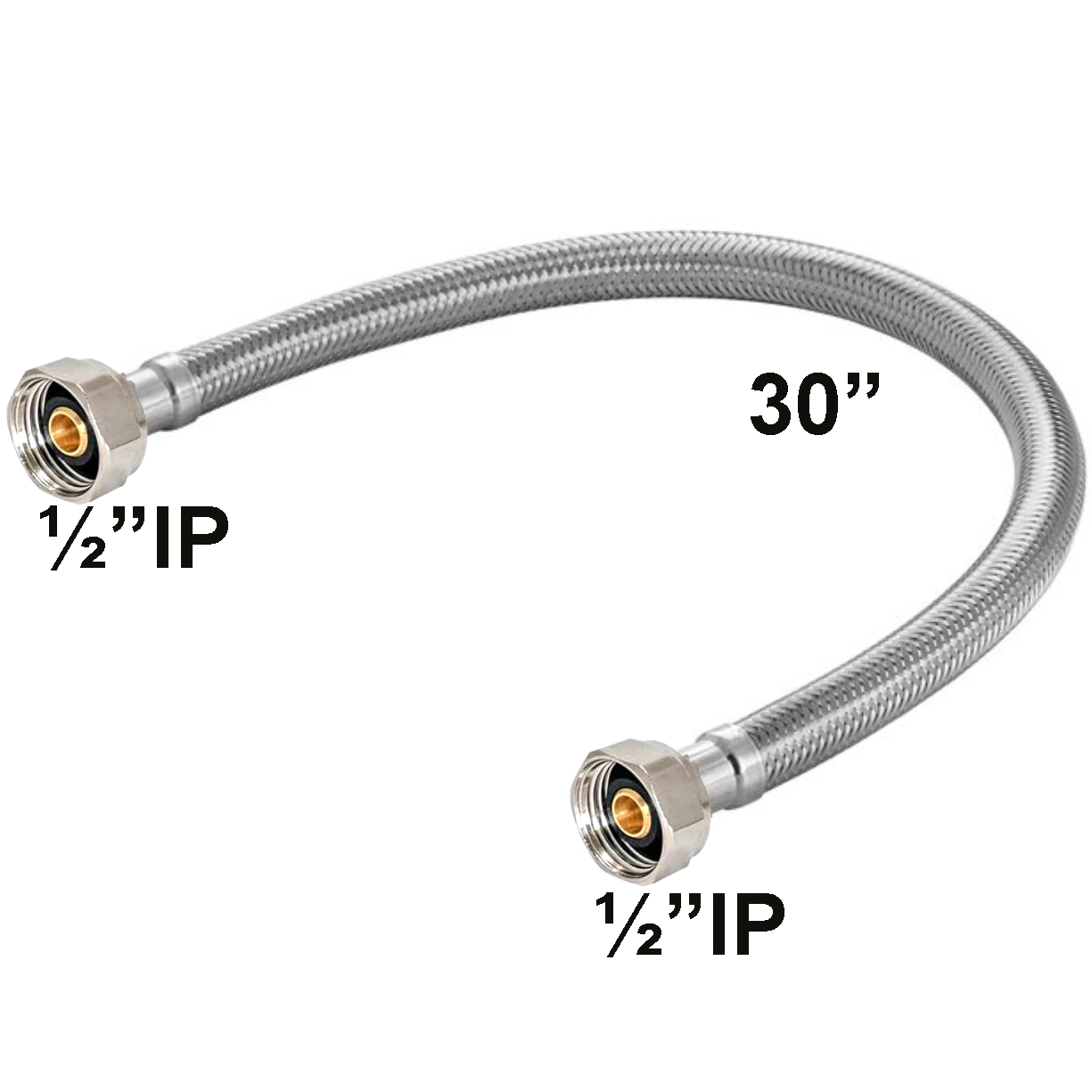 1/2X1/2X30 SS FAUCET LINE 10XBOX | AJ Wholesale Distributors, Inc.
